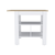 Macondo Kitchen Island, Three Shelves, Solid Top