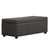 44" Dark Brown and Brown Upholstery Storage Ottoman