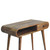 35" Brown Solid Wood Writing Desk