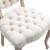 French Vintage Tufted Button Performance Fabric Dining Chair 