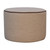 18" Cream Boucle Round Footstool