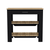 Cala Kitchen Island 40, Two Shelves, One Drawer, Four Legs