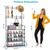 5-Tier Dustproof Entryway Hall Tree Coat Rack Shoe Rack 