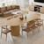 86" Natural Wood Double Pedestal Base Oval Dining Table