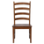 Sunset Trading Simply Brook Ladder Back Dining Chair | Set of 2 | Amish Brown Solid Wood