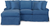 Sunset Trading Horizon Replacement Slipcover Only for T-Cushion Sectional Sofa with Chaise | Indigo Blue