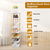 8 Tier Entryway Wooden Shoe Rack Vertical Shoe Shelf Stand