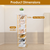 8 Tier Entryway Wooden Shoe Rack Vertical Shoe Shelf Stand