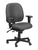 Charcoal Adjustable Swivel Fabric Rolling Office Chair