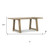 72" Gray Solid Wood Dining Table