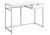 20" White and Silver Computer Desk