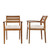Seven Piece Natural and Beige Solid Wood Upholstered Cushions Outdoor Patio Set With Table