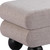 46" Gray and Black Fabric and Solid Wood Upholstered Bench