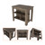 28" Brown Wood Kitchen Island