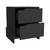 17" Black Wood Nightstand