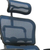 Blue and Silver Adjustable Swivel Mesh Rolling Executive Office Chair