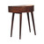 28" Brown Solid Wood Solid Console Table And With Two Drawers