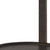 24" Dark Brown Solid Wood Tray Table