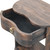 23" Brown Solid Wood Two Drawer Nightstand