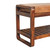 32" Brown Solid Wood Storage Bench With Cabinet
