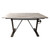 Adjustable Natural and Dark Gray Solid Wood and Iron Pedestal Drafting Table