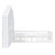 White Wood Twin Canopy Bed Frame With Drawers