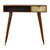 35" Brown Solid Wood Writing Desk