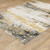 3' X 5' Grey Gold Beige Black And Brown Abstract Power Loom Stain Resistant Area Rug - 606114596837