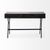 18" Black Writing Desk With Three Drawers