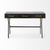 18" Black Writing Desk With Three Drawers