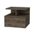 14" Brown Wood One Drawer Floating Nightstand