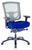 Blue and Black Adjustable Swivel Mesh Rolling Office Chair
