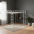 White Slat Metal Full Double Loft Bed With Desk