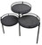 Homeroots Living Room 23" Black Solid Wood and Iron Round End Table