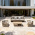 Four Piece Beige Outdoor Patio Set With Table