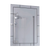 Mirror Turin, Framed Rectangle Mirror With Grid