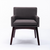 Small Modern Living Dining Room Accent Chairs Fabric Mid-Century Upholstered Side Seat Club Guest with Metal Legs 