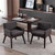Small Modern Living Dining Room Accent Chairs Fabric Mid-Century Upholstered Side Seat Club Guest with Metal Legs 