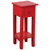 Sunset Trading Cottage Narrow Side End Table | Distressed Red Solid Wood | Fully Assembled Small Nightstand 