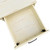 47" Antiqued White Wood Wall Mounted Pedestal Writing Desk