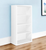 White Wood Adjustable Four Tier Bookcase