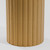 46" Natural Solid Wood Pedestal Base Round Top Dining Table