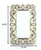 32.75 X 21.75 X 1.25 White Vintage Decorative Wood &amp;amp; Metal Wall Mirror - 689805006686
