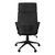 Black Fabric Tufted Seat Swivel Adjustable Executive Chair Fabric Back Plastic Frame
