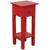 Sunset Trading Cottage Narrow Side End Table | Distressed Red Solid Wood | Fully Assembled Small Nightstand 