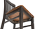 Sunset Trading Dakota Slat Back Armless Dining Chairs | Set of 2 | Distressed Brown and Ash Gray Solid Wood | Ideal for Home, Kitchen, Office, Waiting Room Seating