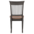 Sunset Trading Dakota Slat Back Armless Dining Chairs | Set of 2 | Distressed Brown and Ash Gray Solid Wood | Ideal for Home, Kitchen, Office, Waiting Room Seating
