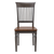 Sunset Trading Dakota Slat Back Armless Dining Chairs | Set of 2 | Distressed Brown and Ash Gray Solid Wood | Ideal for Home, Kitchen, Office, Waiting Room Seating