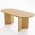 67" Unfinished Wood Oval Bar Table