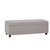 48" Dark Brown and Cloud Upholstery Storage Ottoman